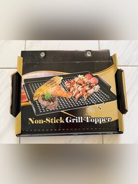 Smokin Grill : Non-Stick Grill Topper - 12”x16” Black NWOT